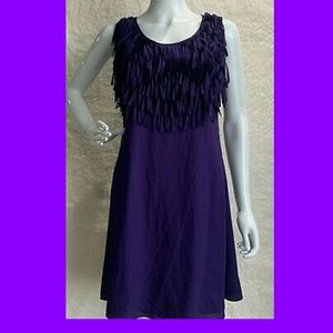 💜Ya Los Angeles Purple Fringe Dress💜